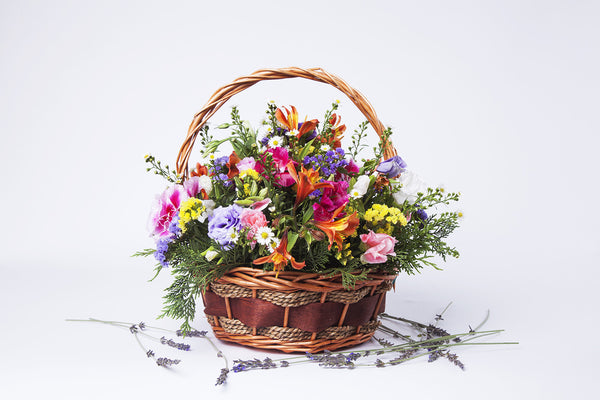 Gorgeous mixed flower basket - Kenly's